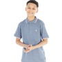 French Connection  Junge Piqué Polo Hellblau/Weiß