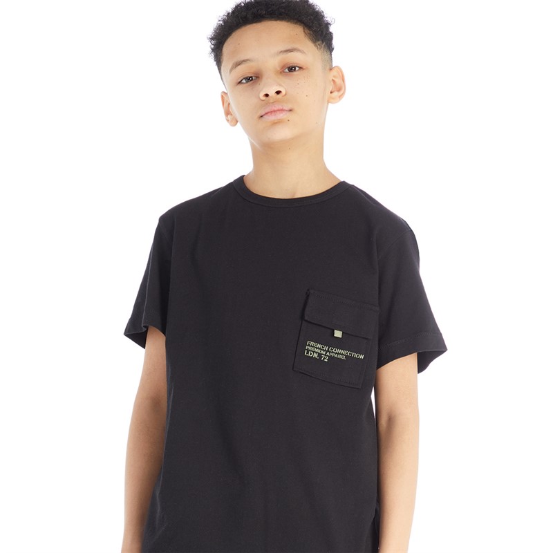 French Connection Drenge Store T-shirts Sort