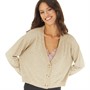 French Connection Womens Supersoft Cardigan Light Camel Melange