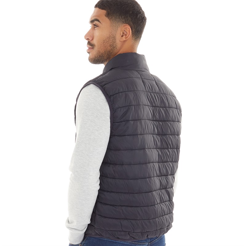 French Connection Mens Gilet Row 3 Funnel Superlight Gilet Marine