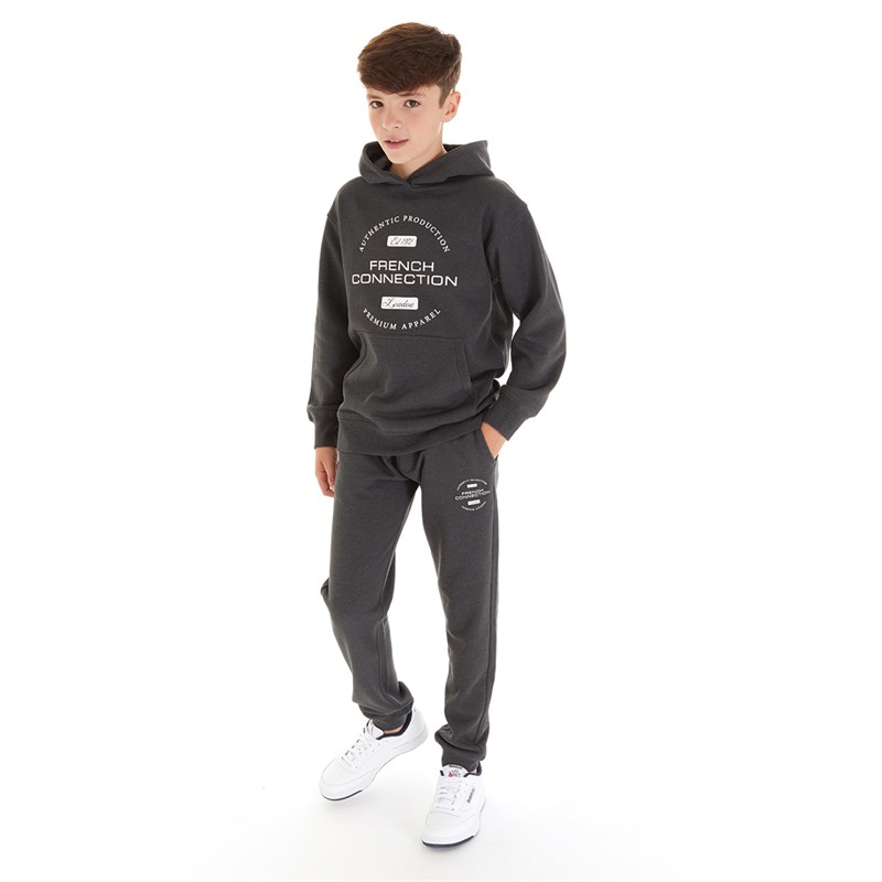 French Connection Boys Perspex Joggers Charcoal Mel