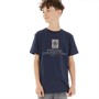 French Connection Boys Label T-Shirt Marine