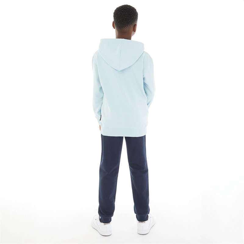 French Connection Boys Dalps Overhead Hoodie And Joggers Tracksuit Sky/Marine