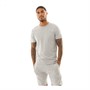 French Connection Mens Stack T-Shirt And Shorts Set Light Grey Marl