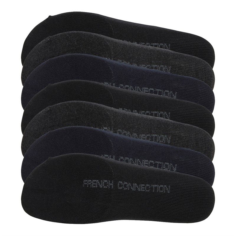 French Connection Herre Strømper 7-pak FC4 Sort/Charcoal Melange