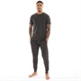 French Connection Mens Joggers And T-Shirt Lounge Set Charcoal Melange