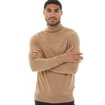 French Connection Mens Cash Roll Neck Jumper Camel Mel