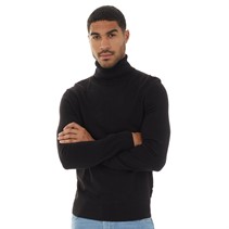 French Connection Mens Cash Roll Neck Jumper Black