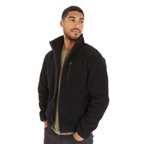 French Connection Mens Borg Funnel Neck Fleece Black
