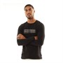 French Connection Mens Gradient Long Sleeve T-Shirt Black