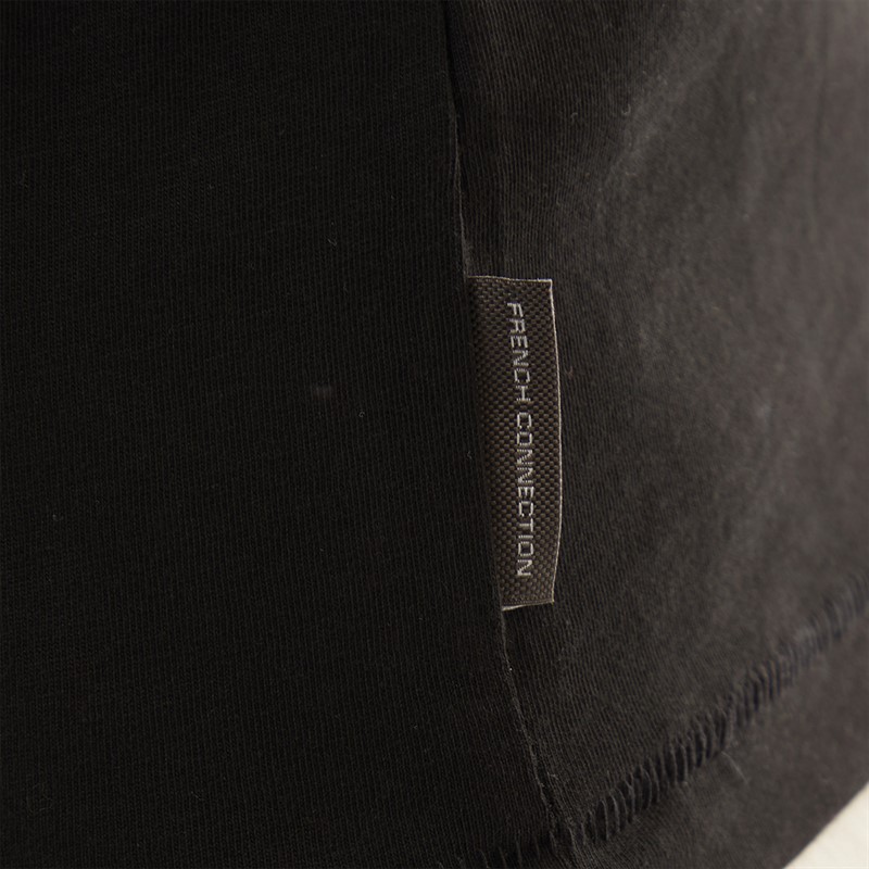 French Connection Mens Gradient Long Sleeve T-Shirt Black