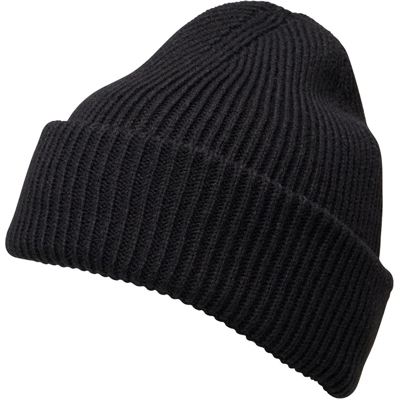 Buy French Connection Mens Plain Knit Beanie Black