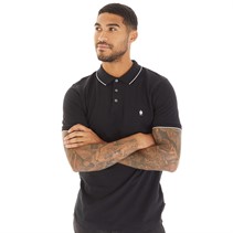 French Connection Mens Pique Polo Marine/White