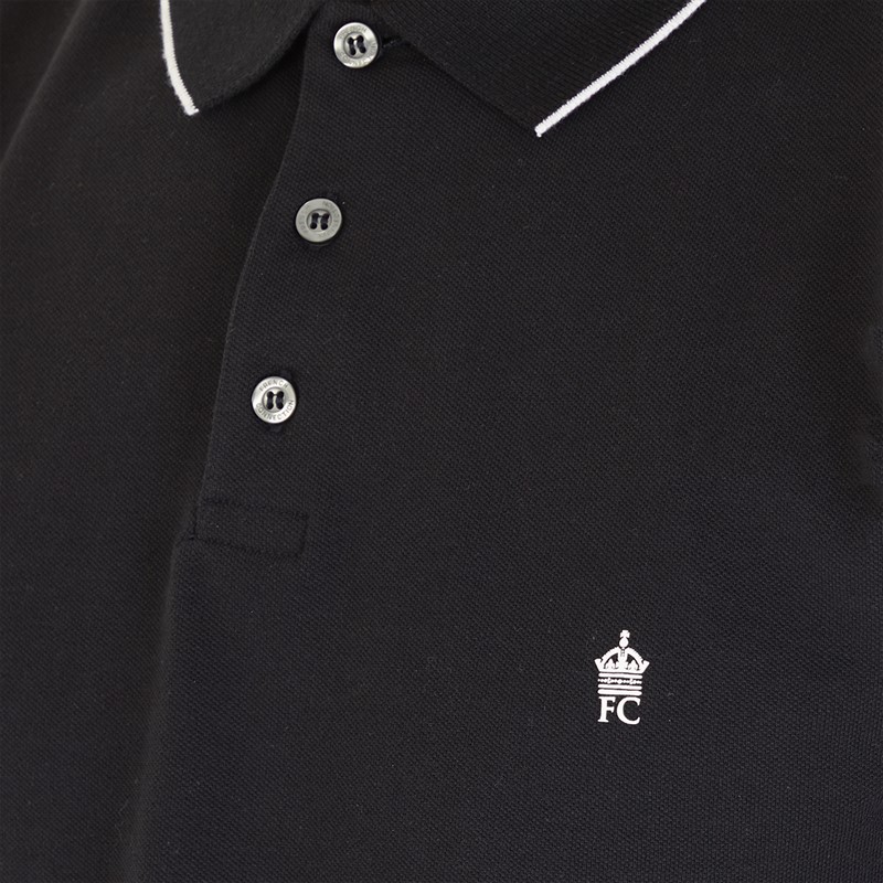 French Connection Mens Pique Polo Marine/White