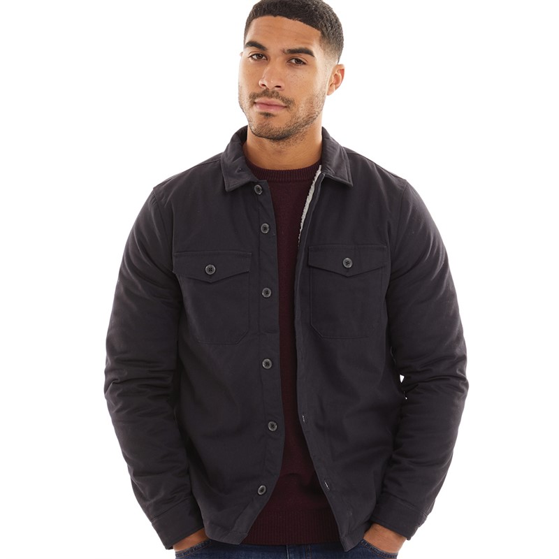 French Connection Chemise en molleton Homme marine