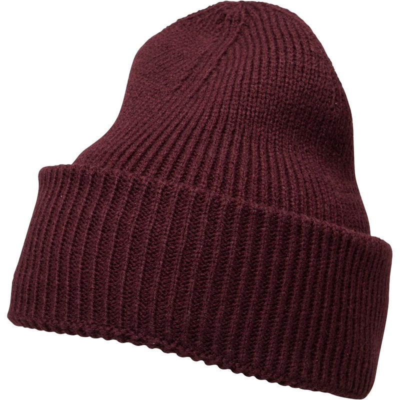Buy French Connection Mens Plain Knit Beanie Bordeaux