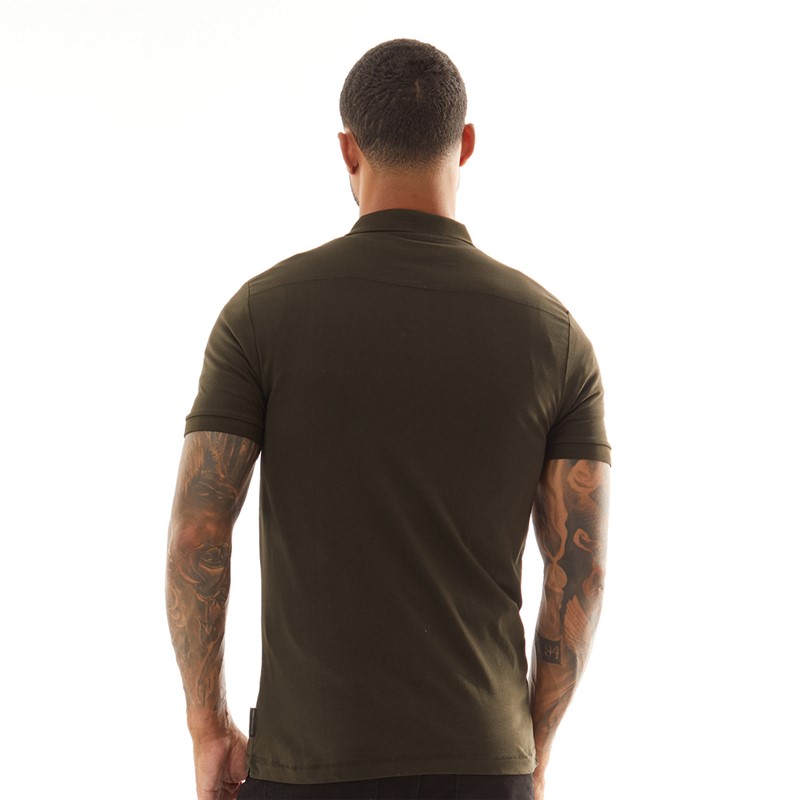 French Connection Mens Polo Dark Green/Marine