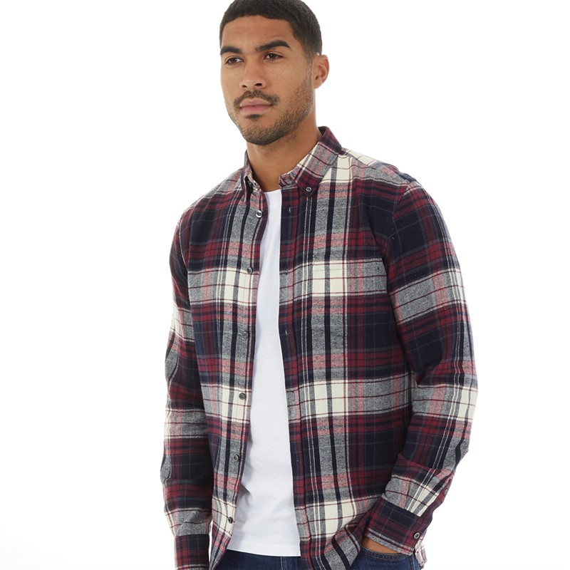 Buy French Connection Mens Multi Flannel Long Sleeve Shirt Chateaux Multi