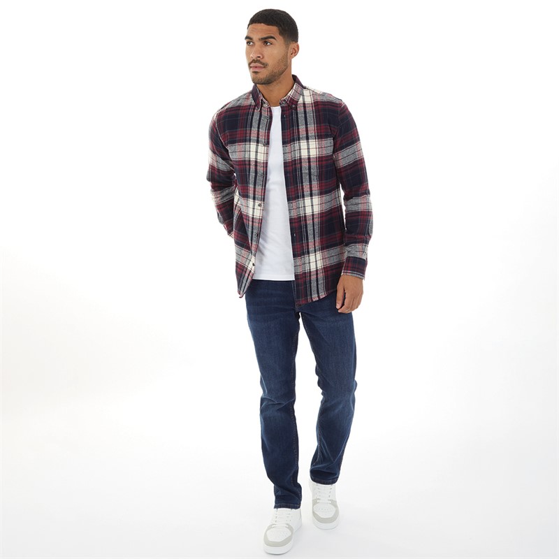 Buy French Connection Mens Multi Flannel Long Sleeve Shirt Chateaux Multi