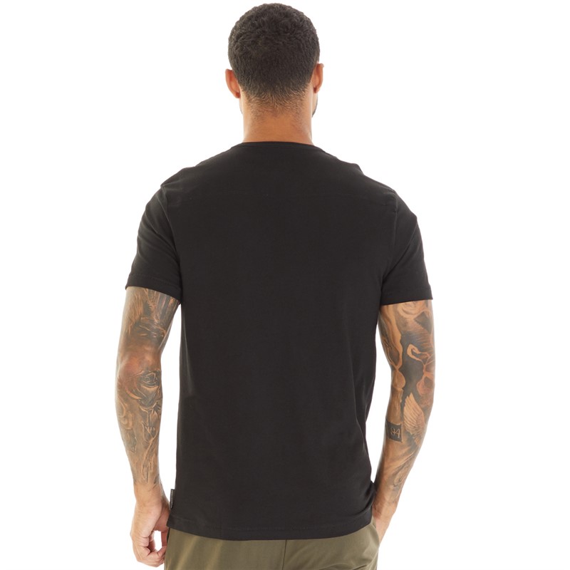 French Connection Mens Gradient T-Shirt Black