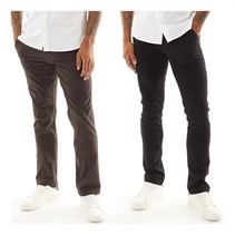 French Connection Mens Two Pack Chinos Charcoal/Black