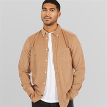 French Connection Chemises à Manches Longues Homme Chameau