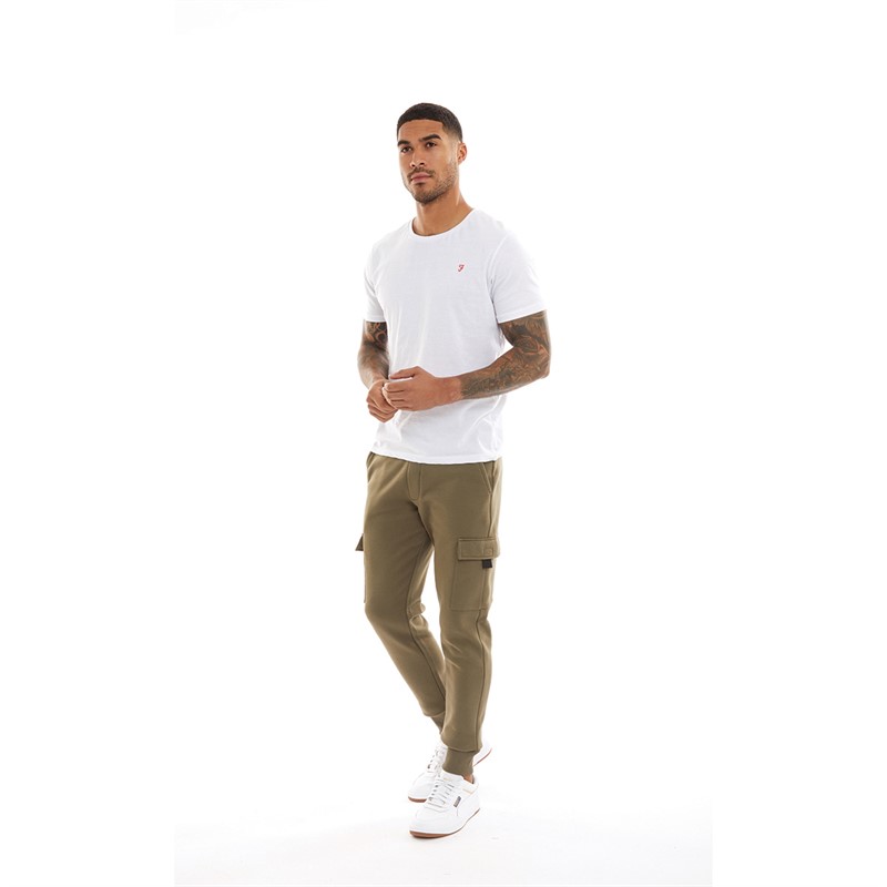 French Connection Mens Cargo Joggers Khaki
