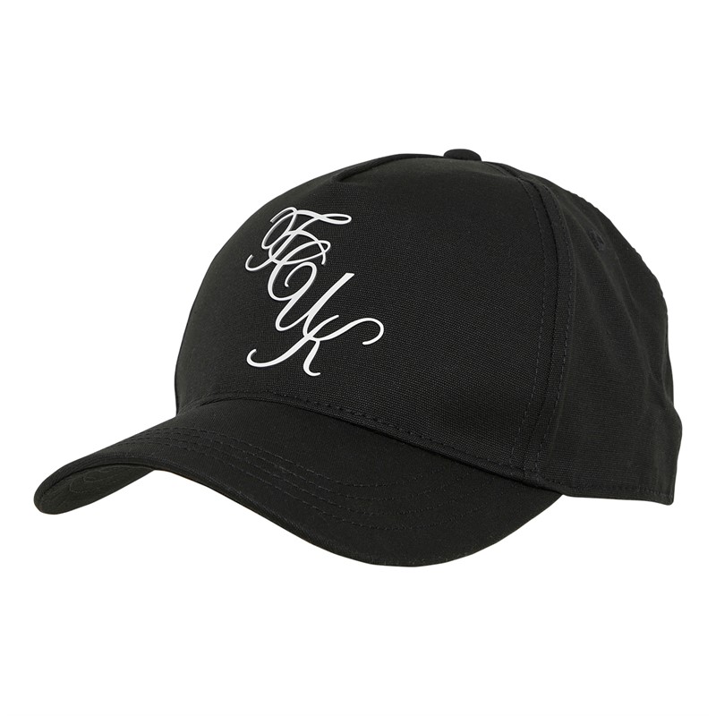 Buy French Connection Mens FCUK Script Cap Black White