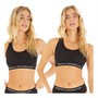 French Connection Womens Two Pack Crop Tops Black/Black Multi 1