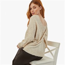 French Connection Womens Jumper Taupe Mel