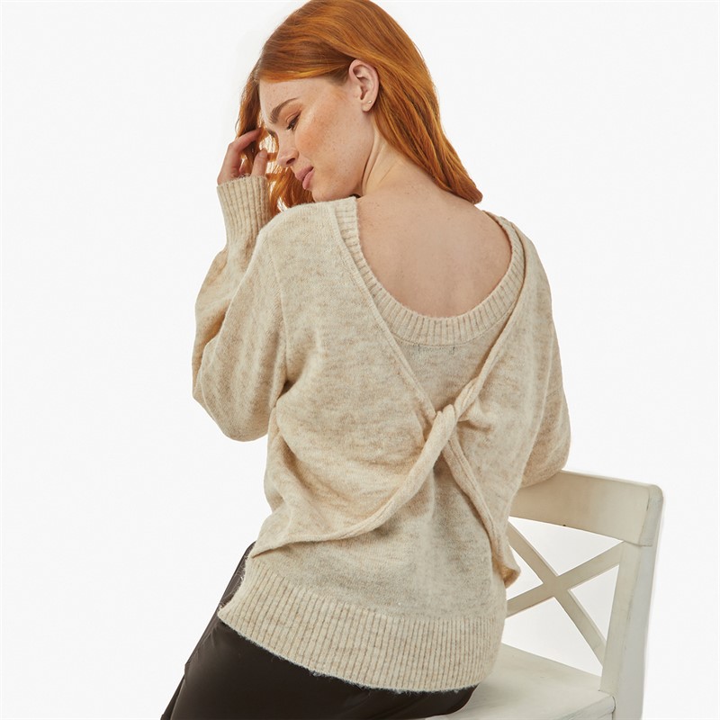 French Connection Womens Jumper Taupe Mel