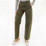 French Connection Womens Twill Cargo Trousers Dark Khaki