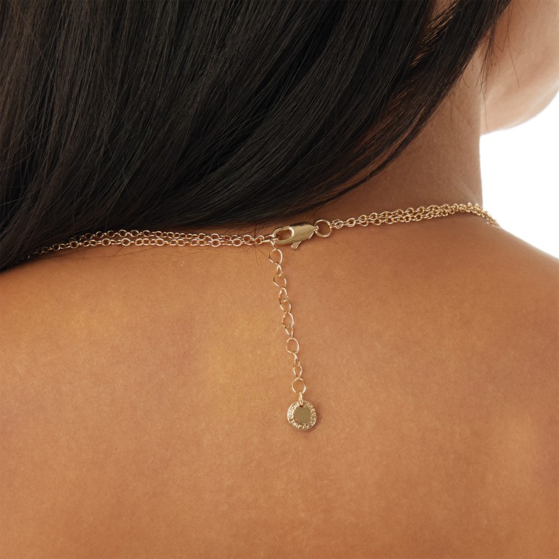 French Connection Womens Star Fish Two Row Necklace Gold