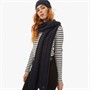 French Connection Womens Cable Scarf And Beanie Set Midnight/Paradise Blue