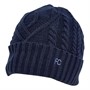 French Connection Womens Cable Beanie Midnight/Paradise Blue