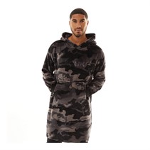 French Connection Fleece met camomotief Heren FCUK grijs camo