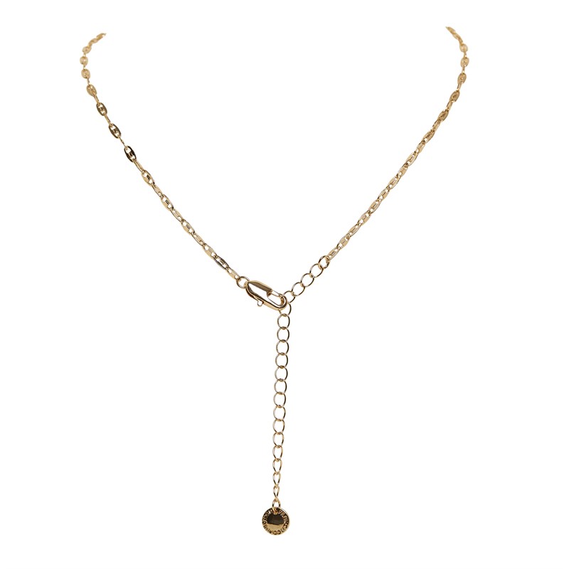 French Connection Womens Four Tiered Moon Necklace Gold