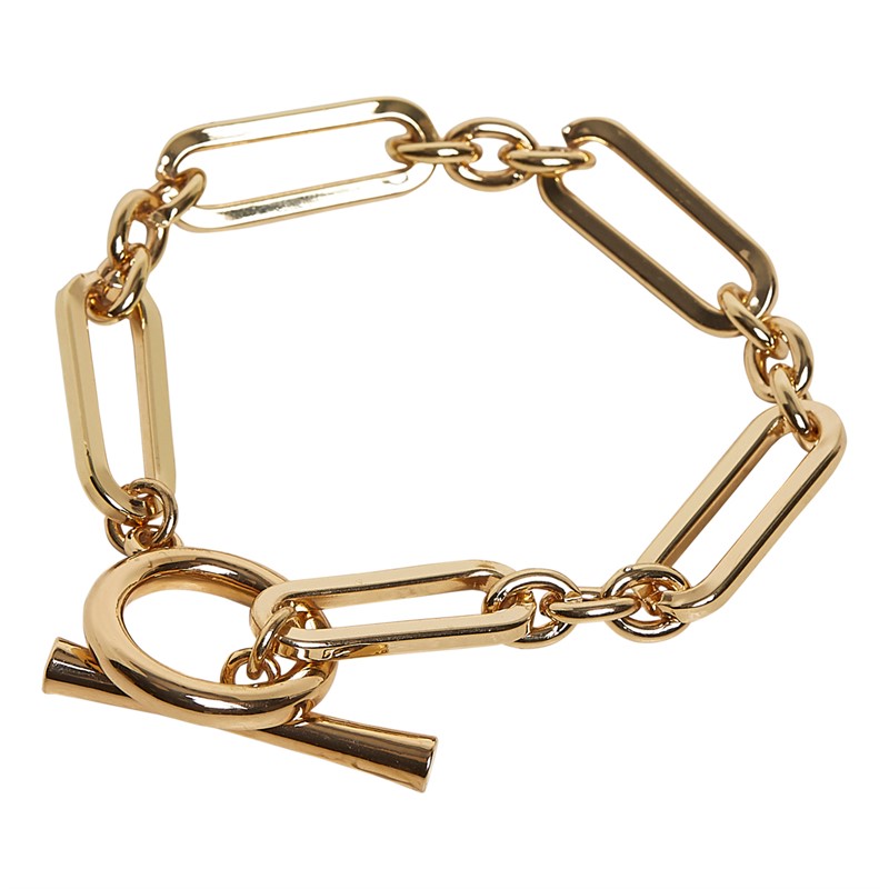 French Connection Womens Chain Loop Bracelet Gold