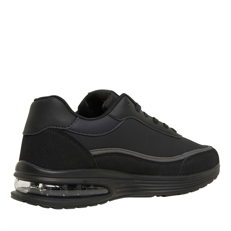 French Connection Herre PU/Suede Sneakers Sort