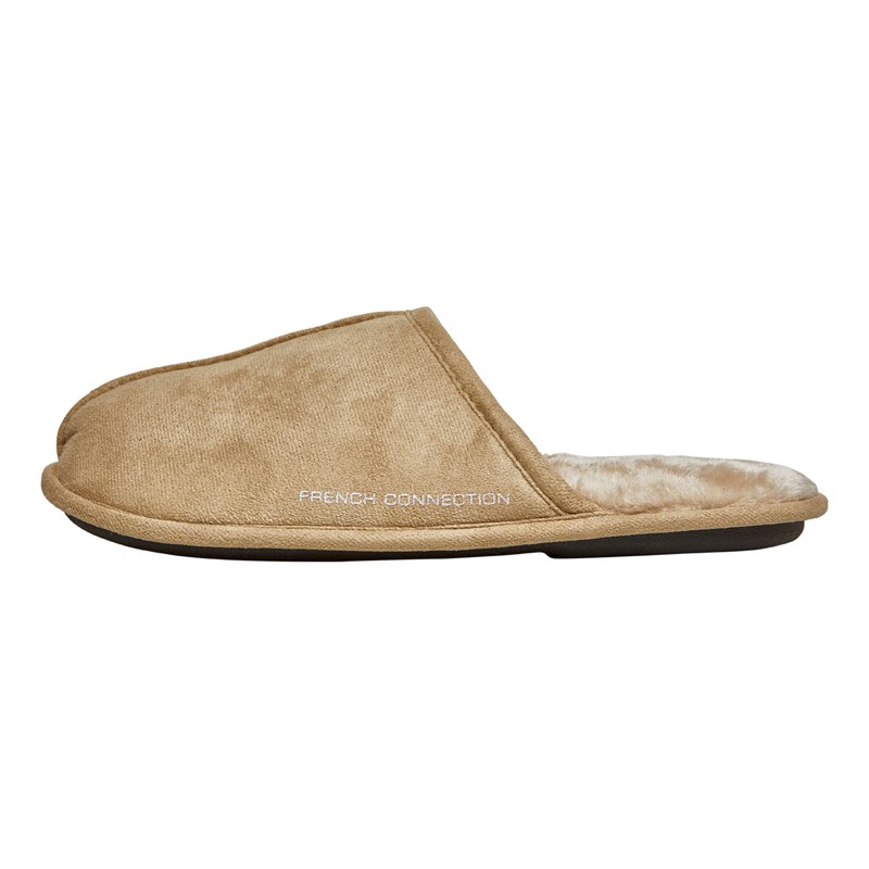 French Connection Mens Mule FC Slippers Sand