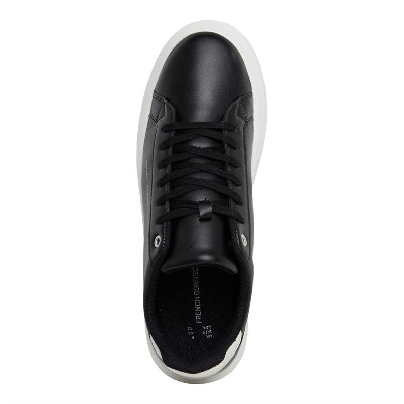 French Connection Mens Hybrid Low Top Trainers Black/White