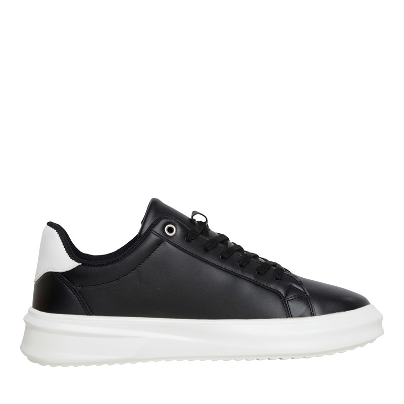 French Connection Mens Hybrid Low Top Trainers Black/White