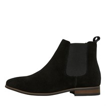 French Connection Mens Suede Chelsea Boots Black