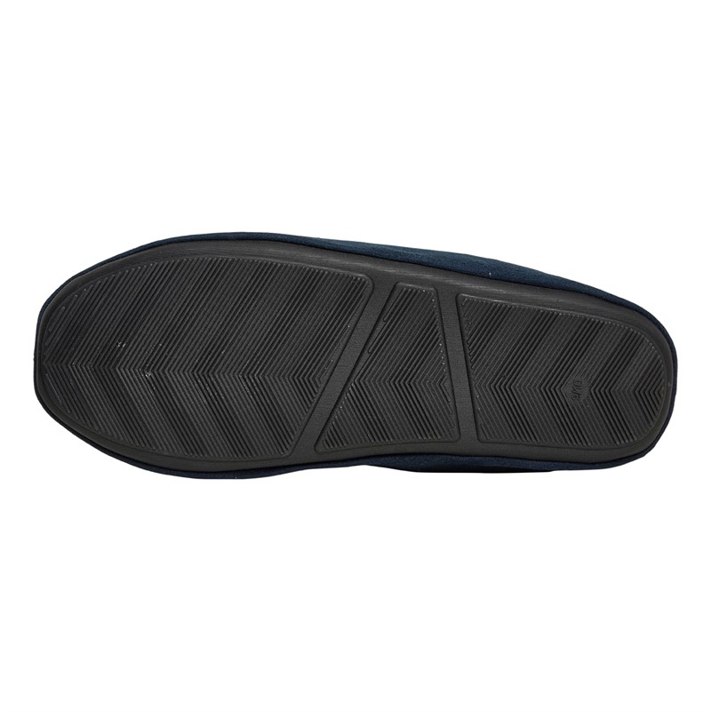 French Connection Mens Moccasin Slippers Marine