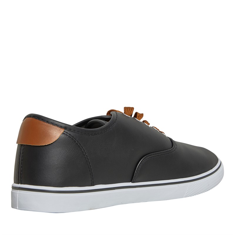 French Connection Mens Deck PU Shoes Black