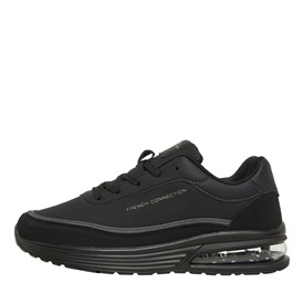 Buy French Connection Junior Boys Suede Block Trainers Black Black