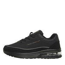 French Connection Junior Boys Suede Block Trainers Black/Black