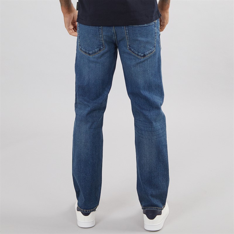 French Connection Herre T-shirt med striber Marine/Hvid