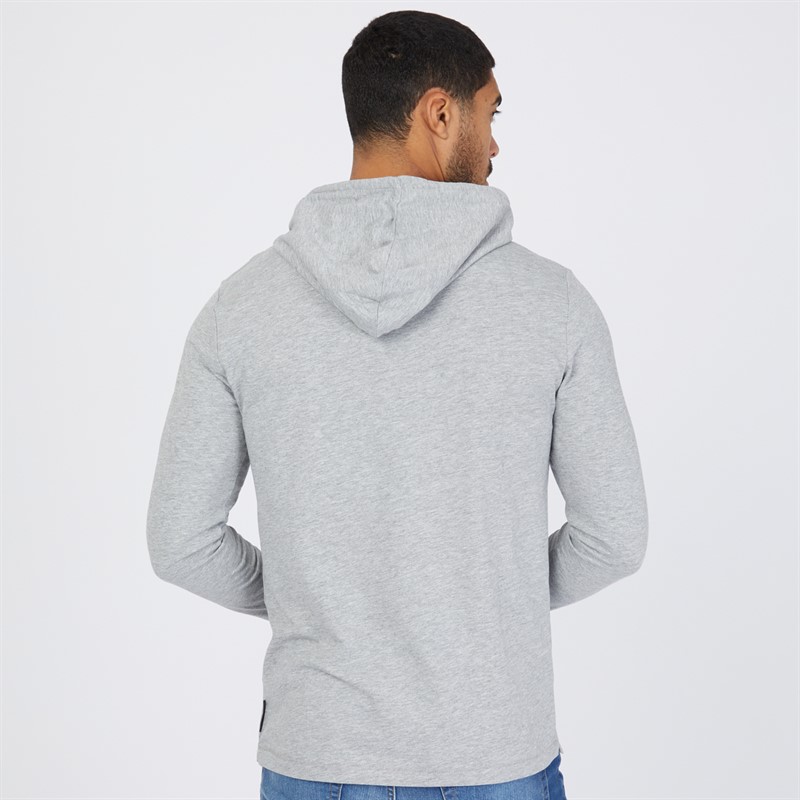 French Connection Mens Hooded Crown Three Pack Long Sleeve Tops Multi 3 - Marine/Light Grey Mel/White