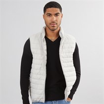 French Connection Mens Superlight Gilet Light Grey
